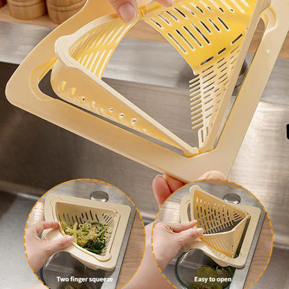 ✨Magnetic Suction Space-Saving Corner Sink Strainer